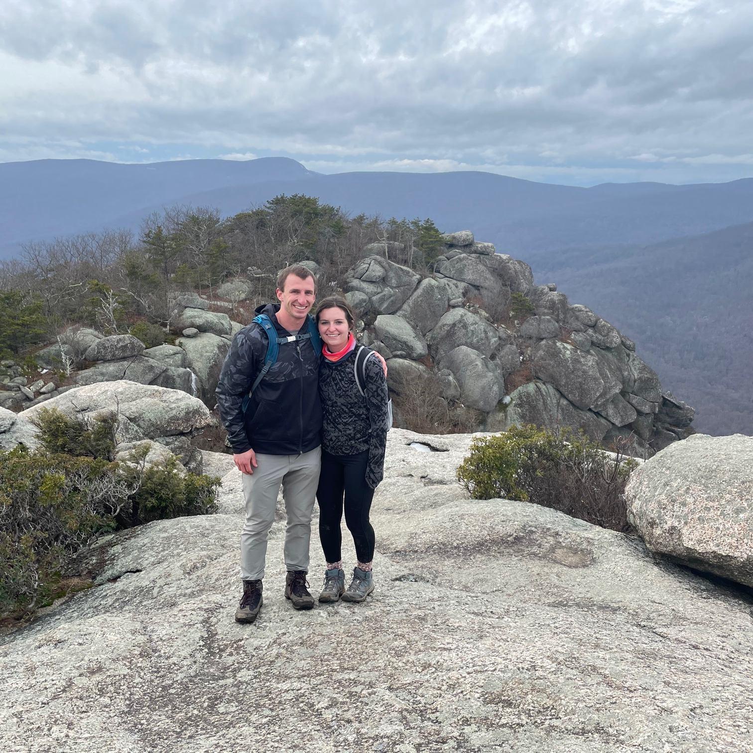 Top of Old Rag hike - where Adam asked Amanda to officially be his girlfriend.