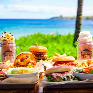 Burgers on the beach!