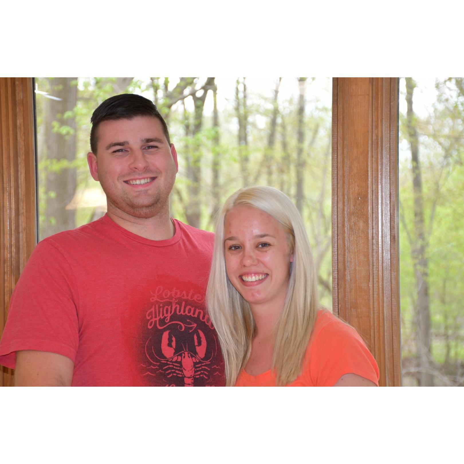 At Michael's parents house.