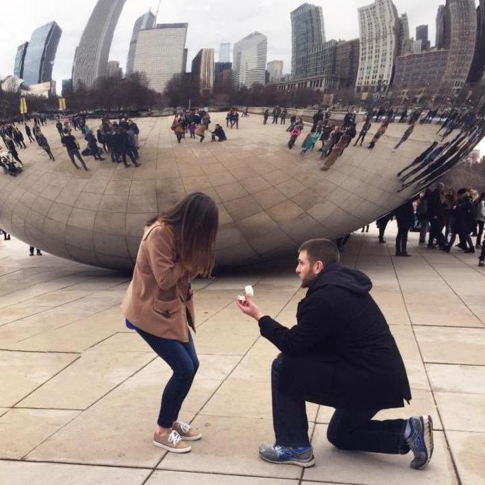 Lots of squealing...and a yes!