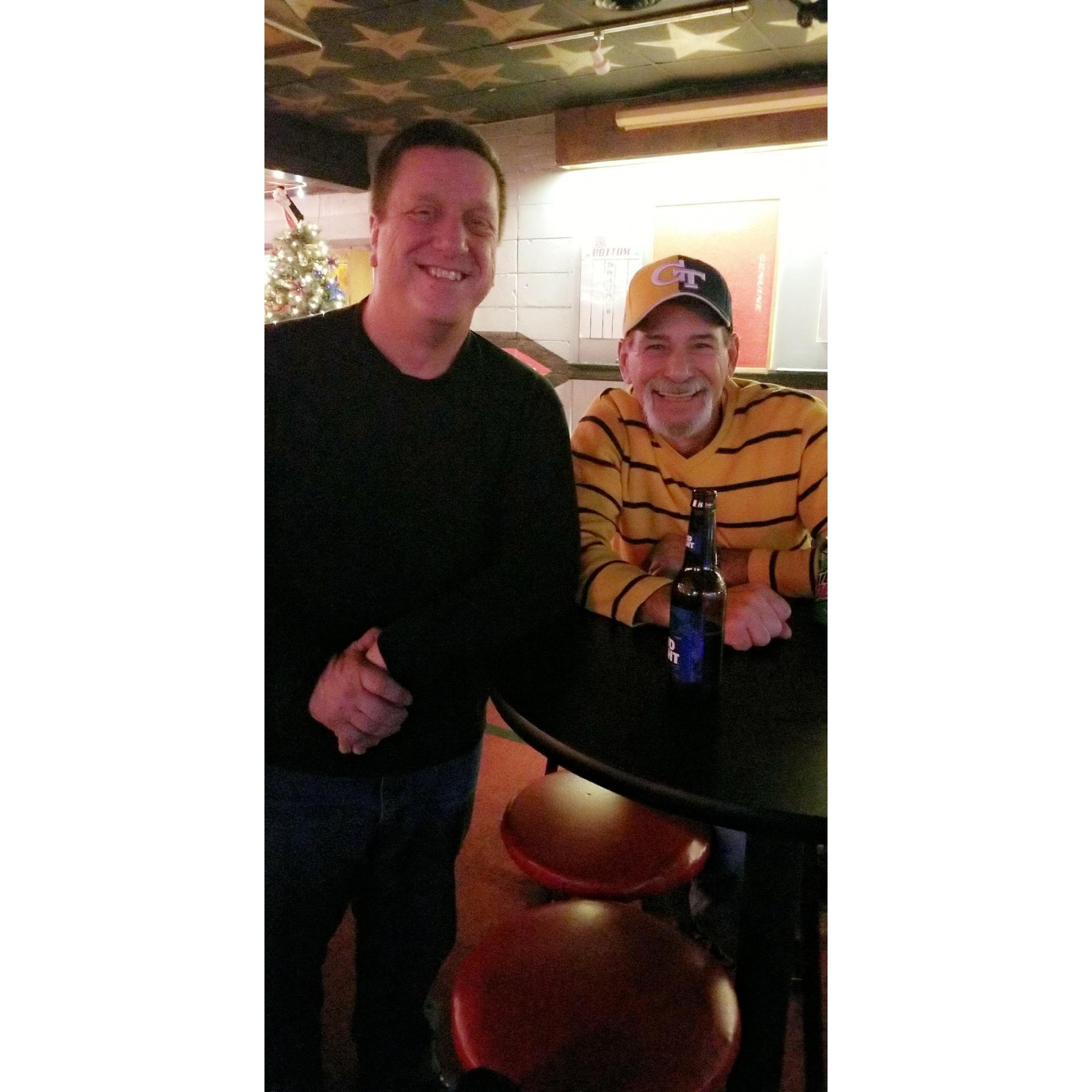 Our Father's knew each other First ... Playing Pool runs in the Blood!!