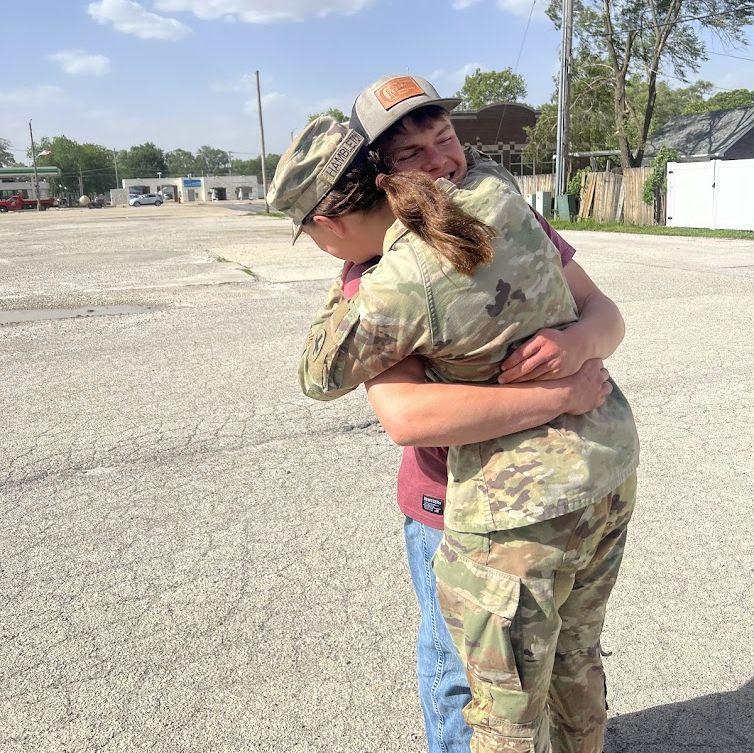 Our goodbye hug
