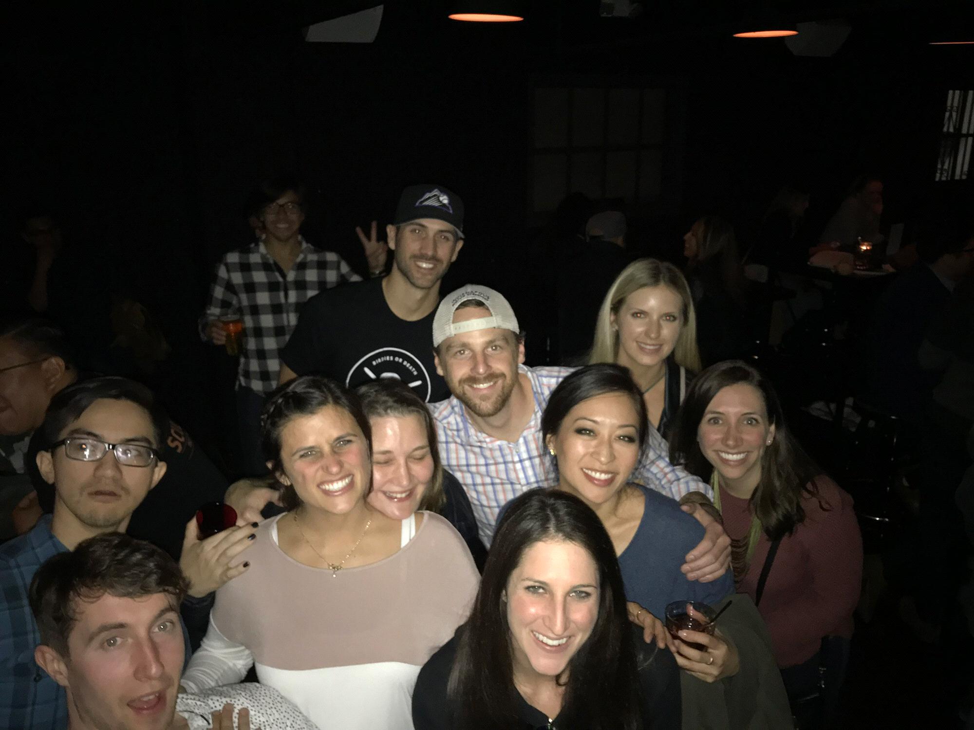 Josh meeting new friends in LA. 

How random is it that after both traveling around the world and moving several times, Neysa recognized Victoria at a local Yogurtland?