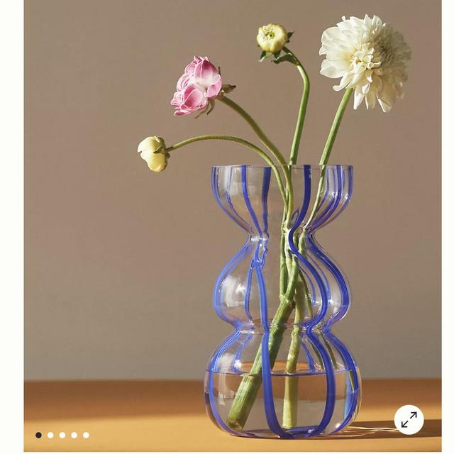 Striped Glass Vase