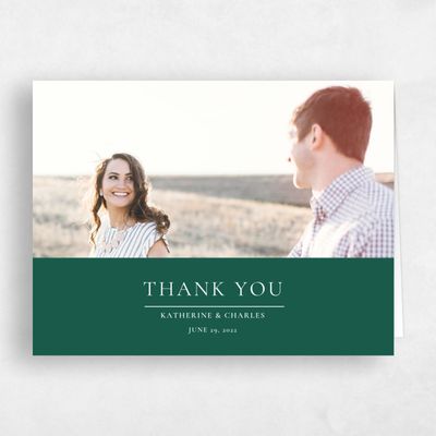 Green Wedding Thank You - Potter Banner