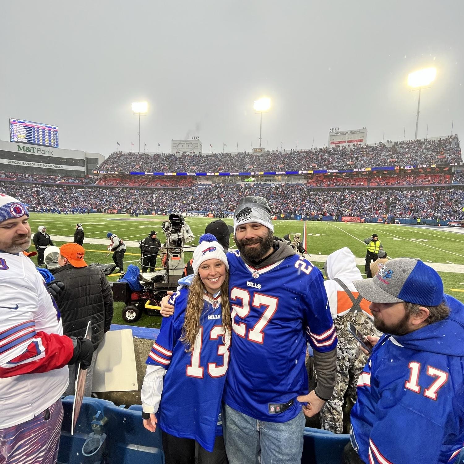 Our first Bills game! GO BILLS ❤️💙