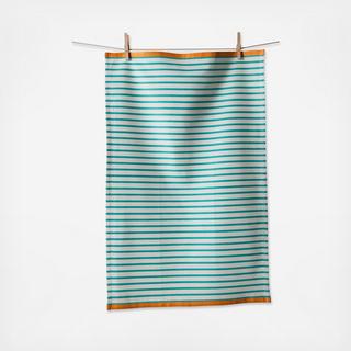 Hampton Stripe Tea Towel, Set of 2