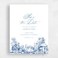 Blue Wedding Save the Date - Kalinda Portrait