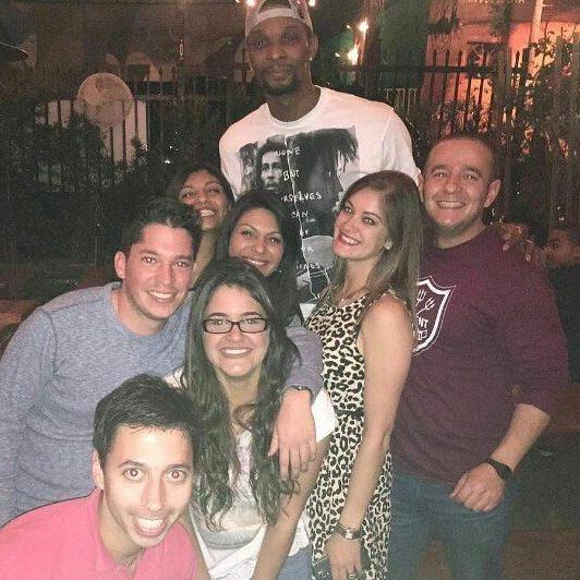 That time we met Chris Bosh at dinner in February 2016