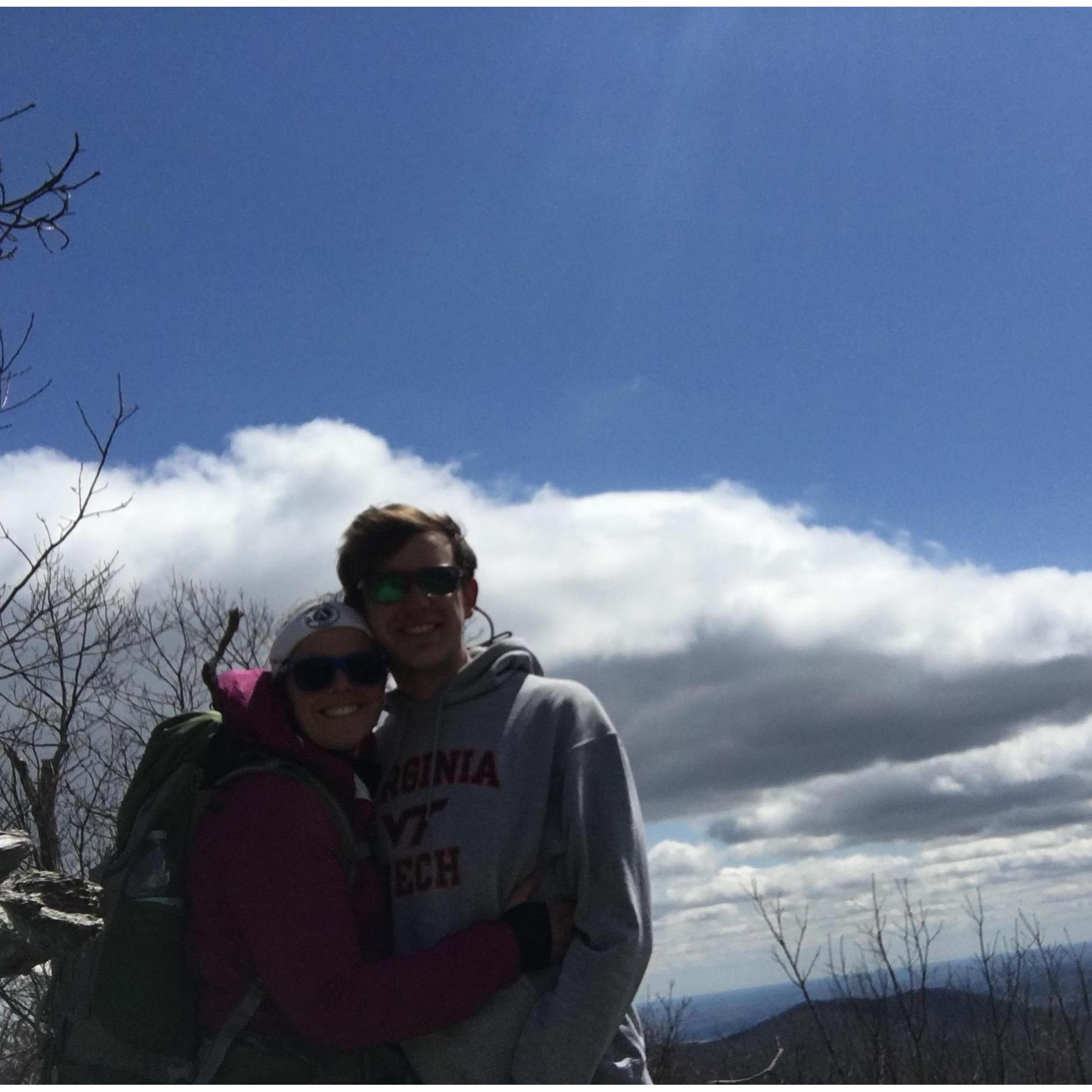 Freezing at the summit of Robertson Mountain