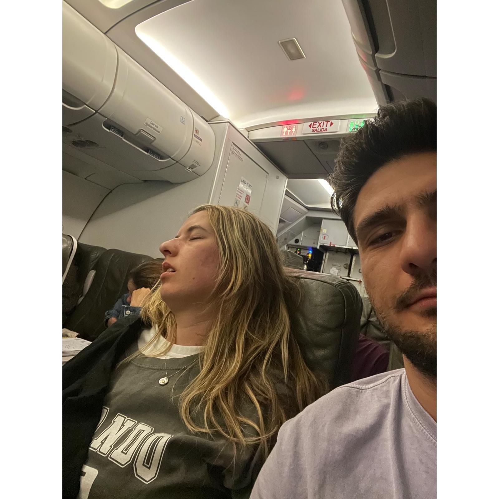 Classic Alex's mouth open sleeping