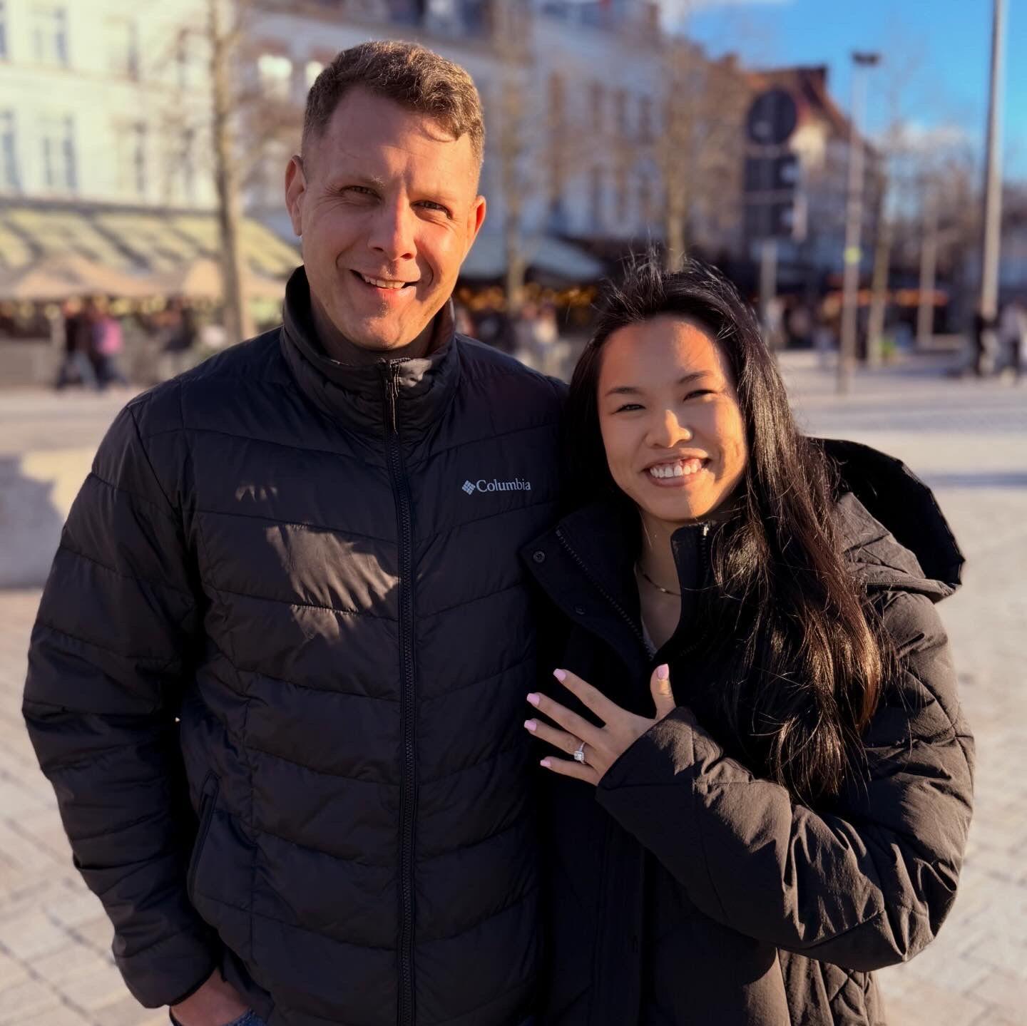 Engaged in Belgium!