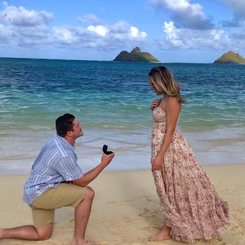 The proposal: Shea down on one knee, Meagan in shock and totally speechless (for once)!