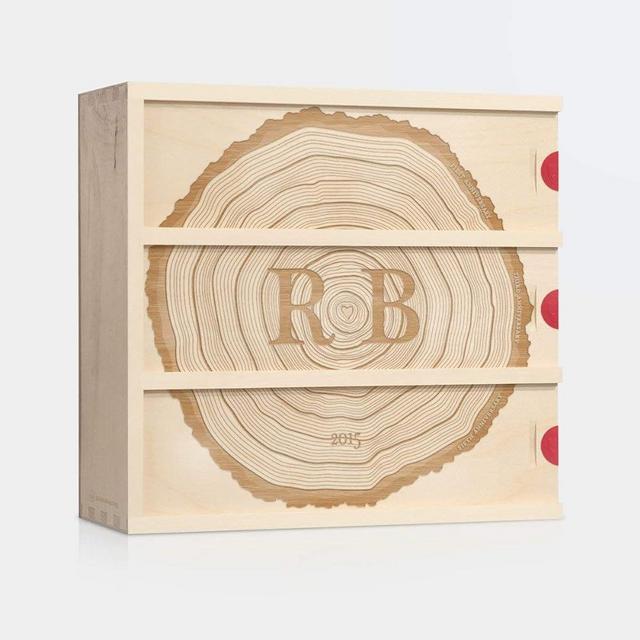 Custom Anniversary Wine Box - With These Rings // Wedding Gift for the Couple // Wedding Wine Box // WineforaWedding®
