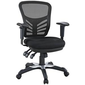 Modway Inc. - Modway Articulate Ergonomic Mesh Office Chair in Black