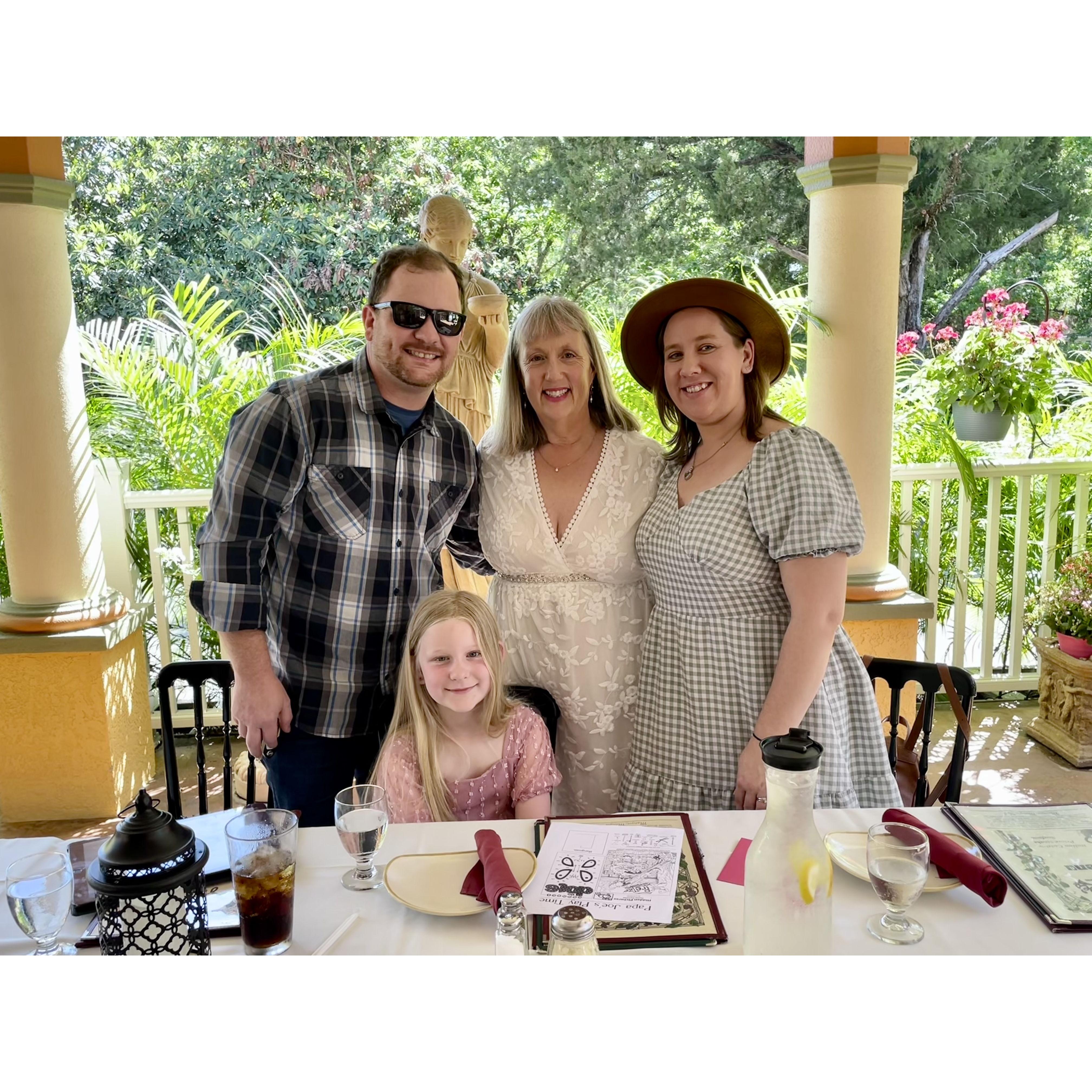 Tracey and Tim's Daughter Tami, her husband Race and their daughter Maddie