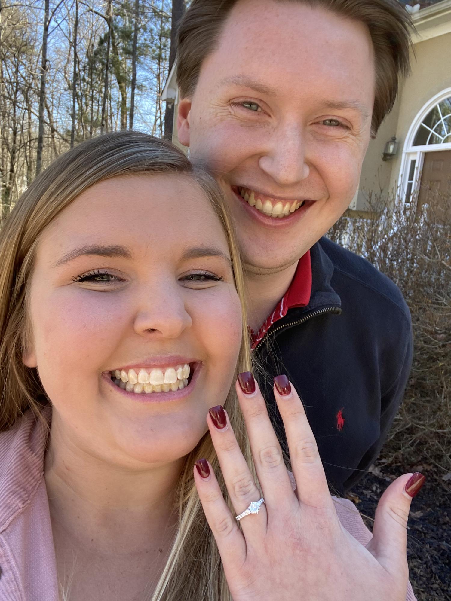 1/23/2022- All smiles for Carter finally proposing! ❤️
