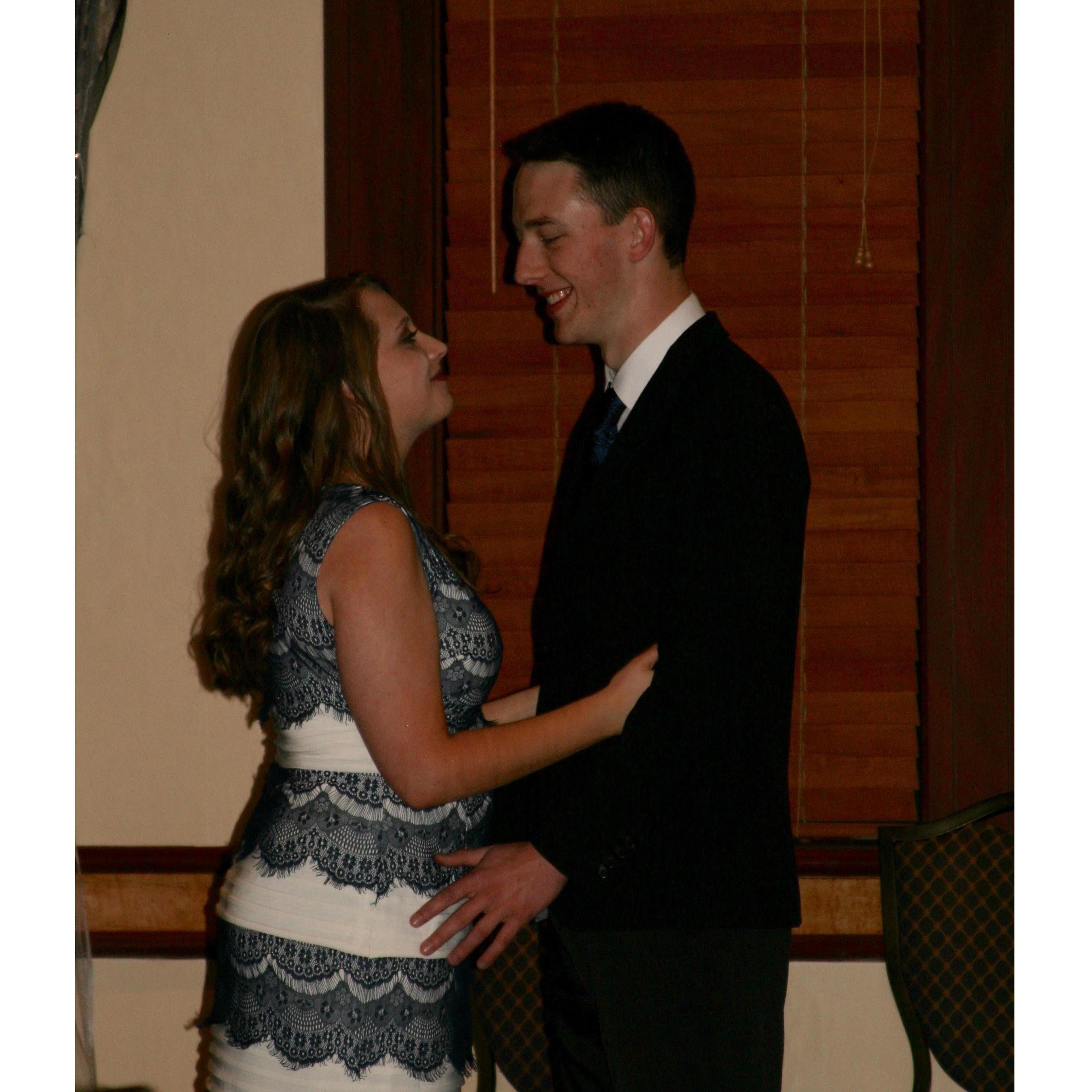 The first of many sorority formals Morgan would be my date to.