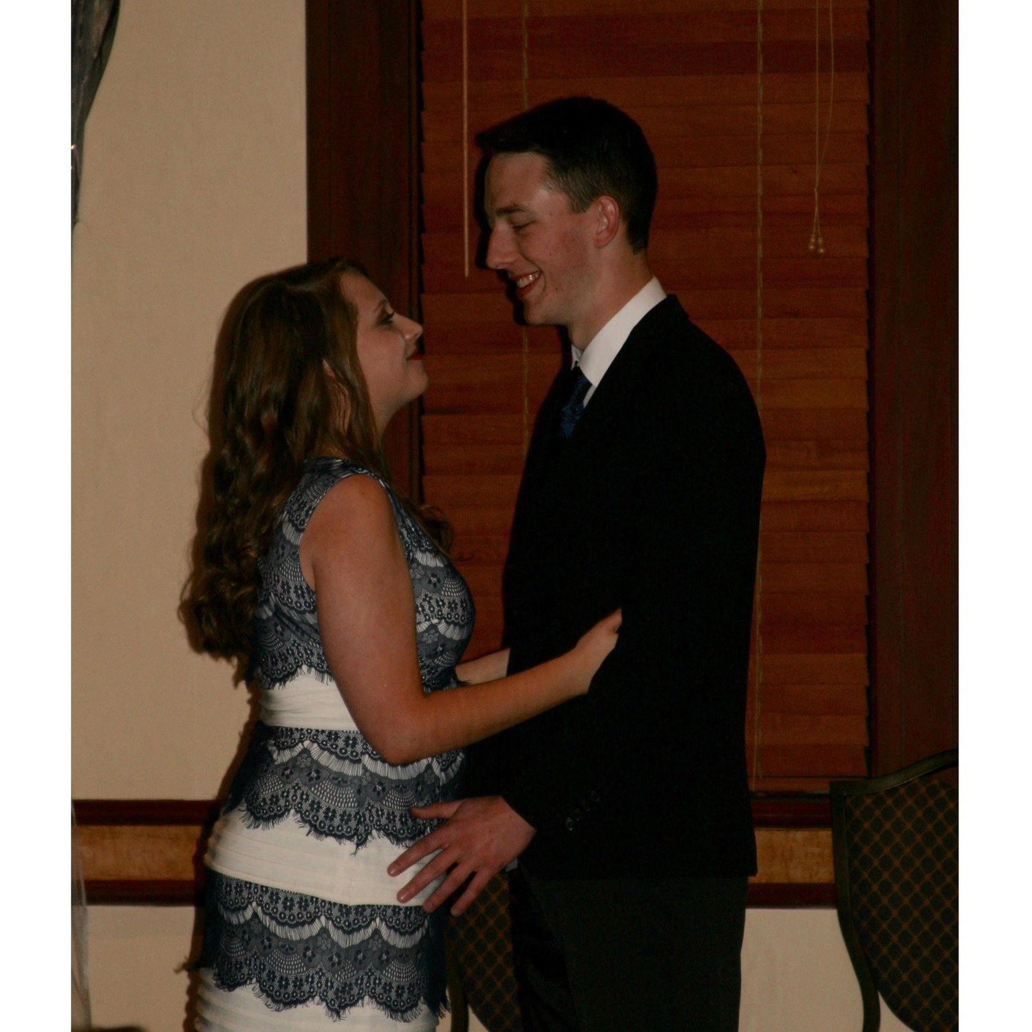 The first of many sorority formals Morgan would be my date to.
