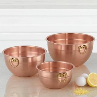 Copper Mixing Bowl Set
