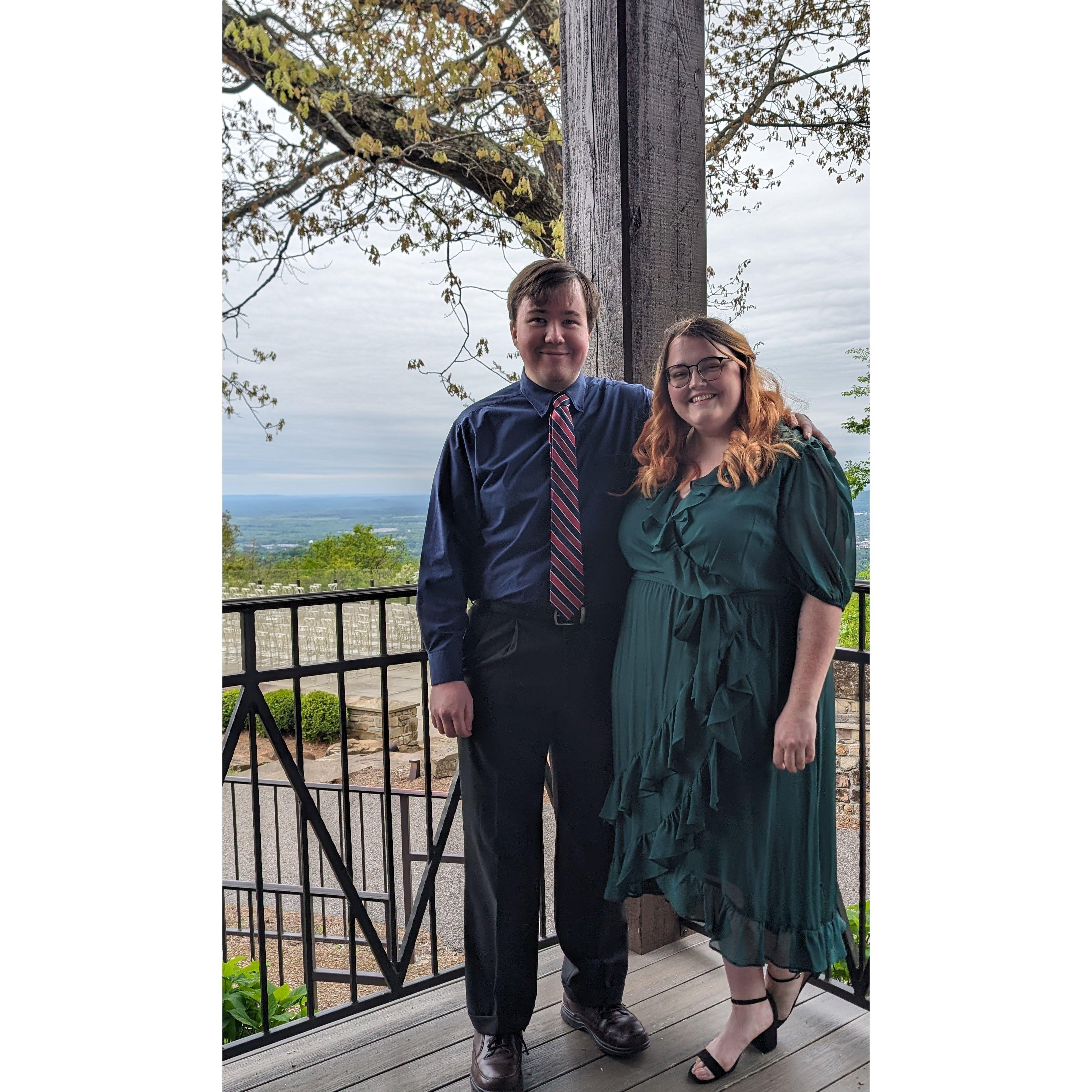 Our first wedding together!