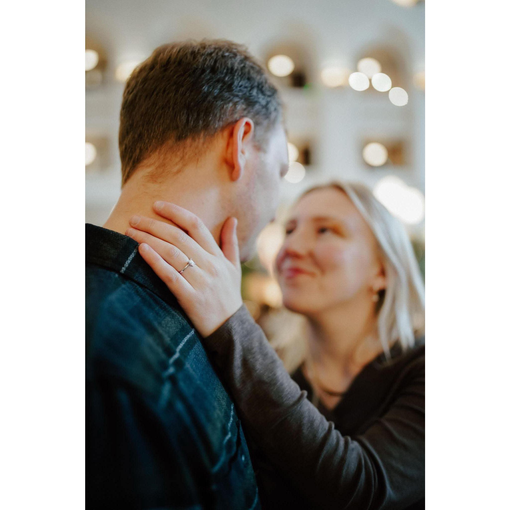 Engagement photos in Downtown Denver.