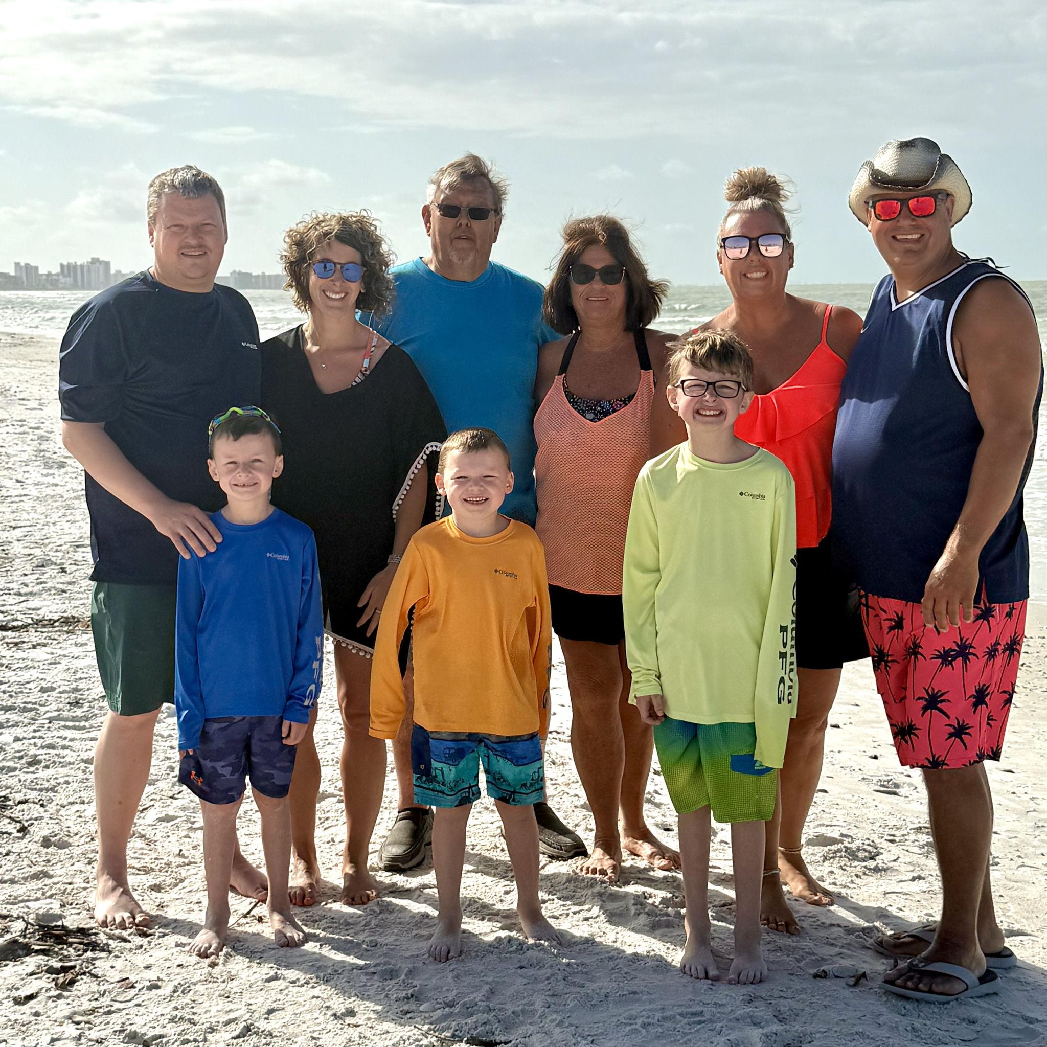 First family vacation to Florida.