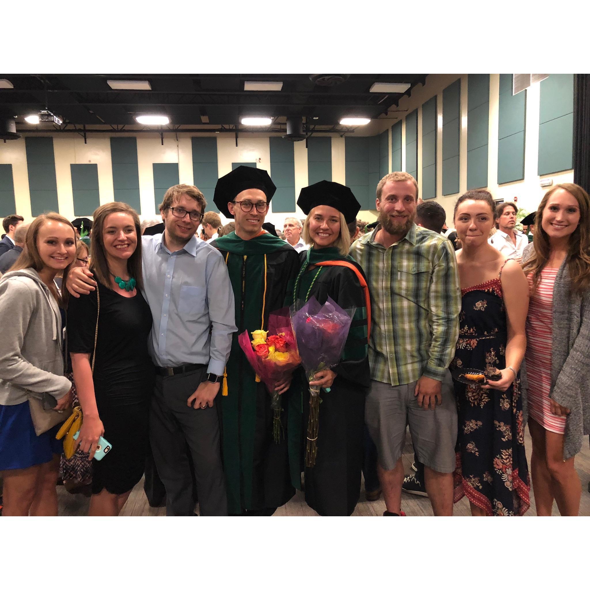 Medical school graduation, Miami, FL, Summer 2018.