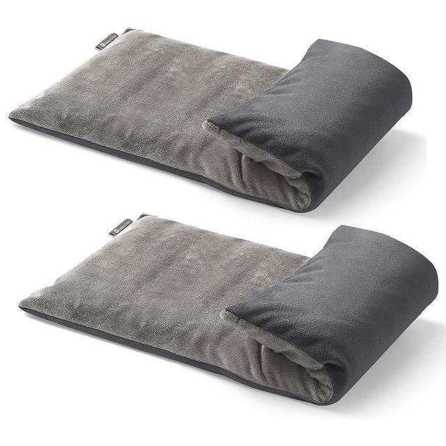 RelaxCoo Microwave Heating pad with Washable Cover 8 * 18" Microwavable Heat Pad for Neck Shoulder, Cramps, Back Pain Relief, Warm Compress Bean Bag Moist Heat Pack for Muscles, Joints, 2 Pack