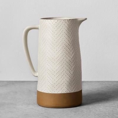 Textured Stoneware Pitcher Cream - Hearth & Hand™ with Magnolia
