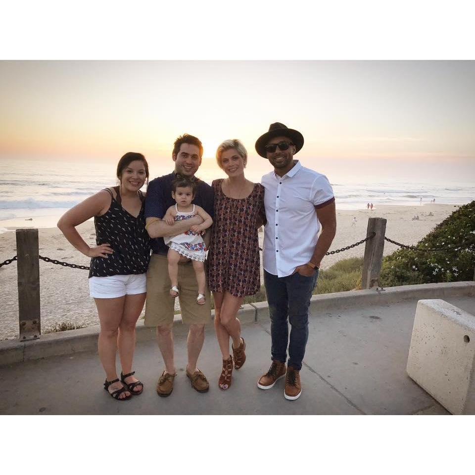 The Decaro's in San Diego - surprised Aubrey on her birthday!