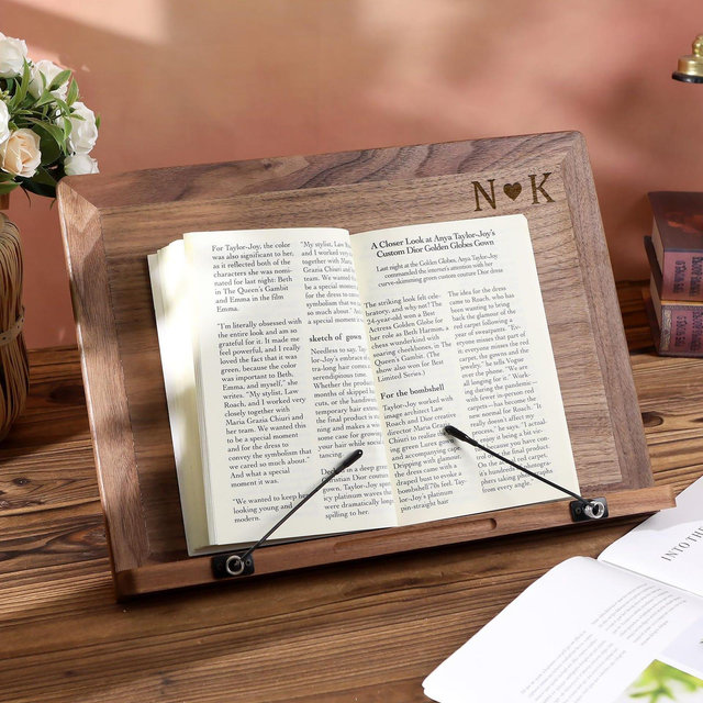 Mothers day Custom Book Stand & Laptop Tray | Personalized Cookbook Stand Recipe Holder | Cottage Kitchen Decor, Housewarming Gift
