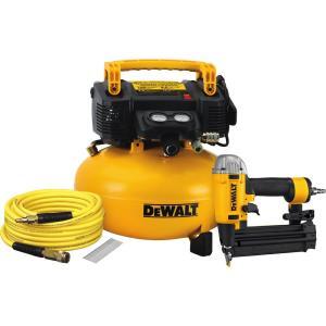 18-Gauge Brad Nailer and 6 Gal. Heavy Duty Pancake Electric Air Compressor Combo Kit (1-Tool)