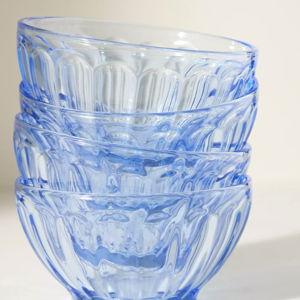 The Latte Glass Cereal Bowls, Set of 4: Amelie Edition
