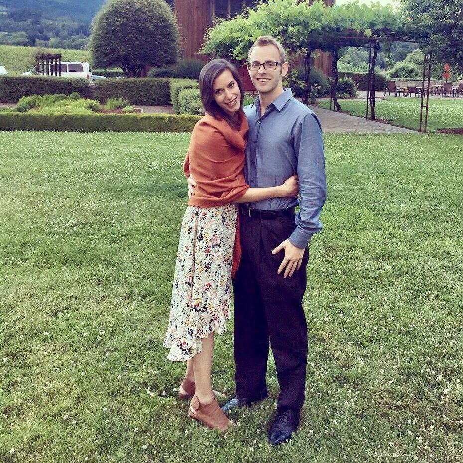 At Becca and Robert's wedding - June 2018