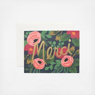 Rosa Merci Card