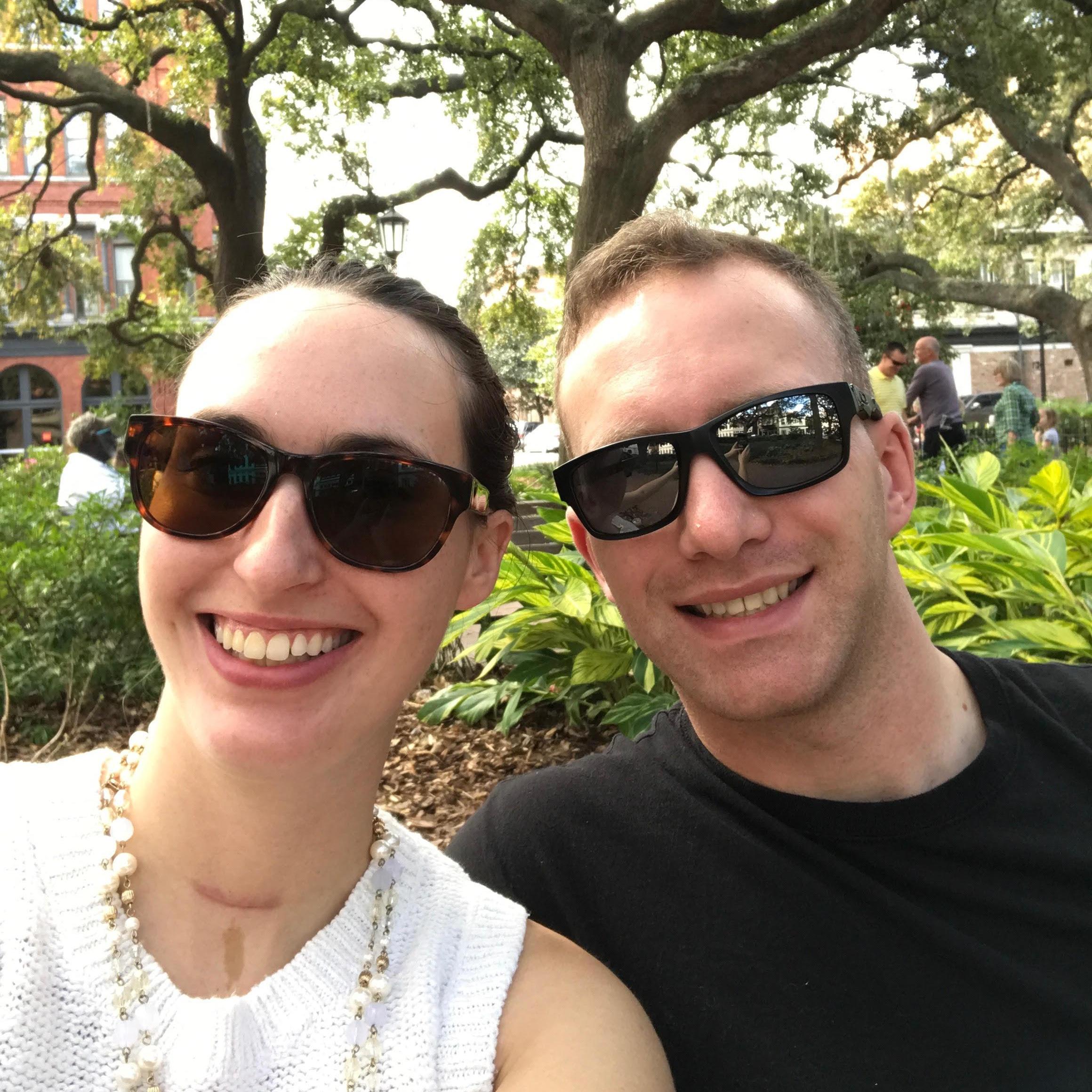 First selfie in downtown Savannah, GA!
