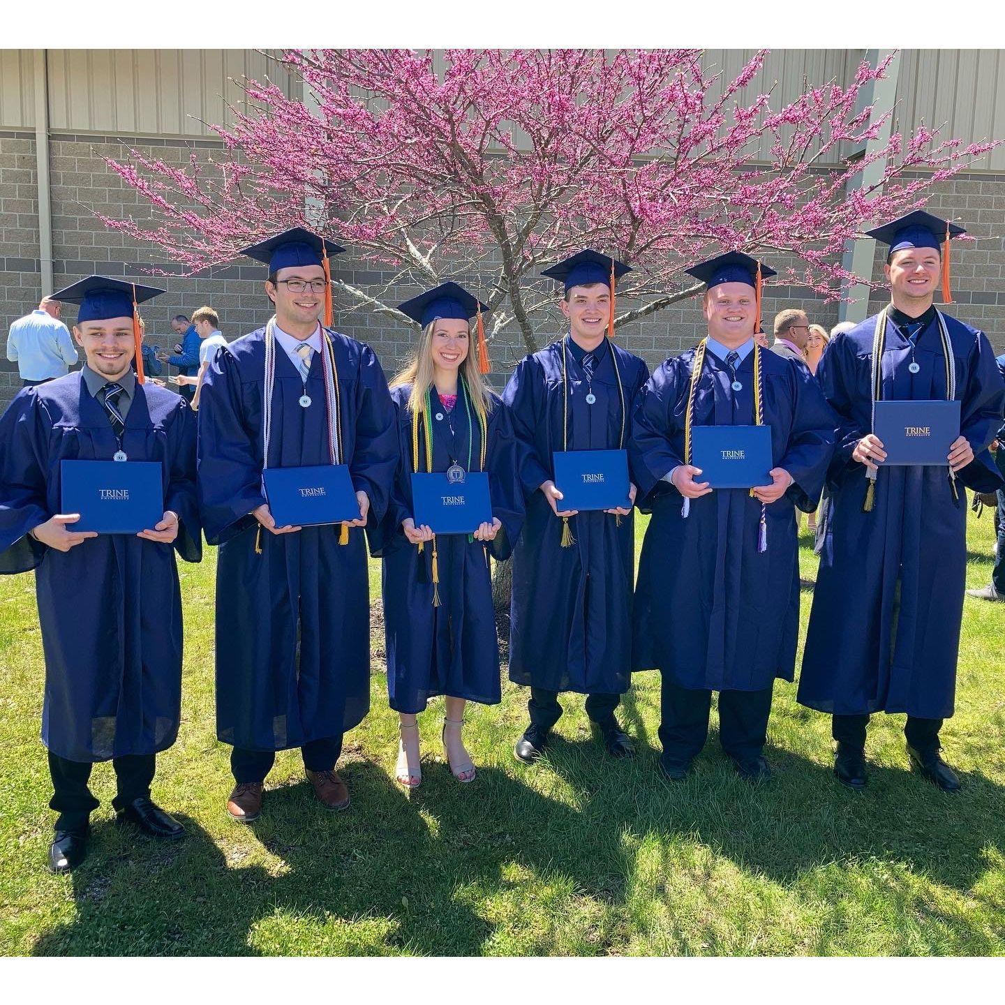 Graduation from Trine University (2022)