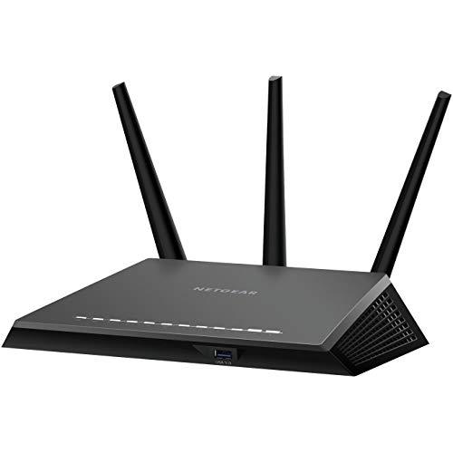 NETGEAR Nighthawk Smart WiFi Router (R7000) - AC1900 Wireless Speed (up to 1900 Mbps) | Up to 1800 sq ft Coverage & 30 Devices | 4 x 1G Ethernet and 2 USB ports | Armor Security