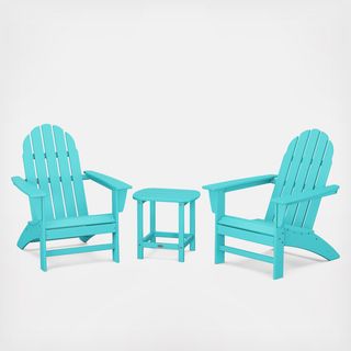 Vineyard 3-Piece Outdoor Adirondack Set