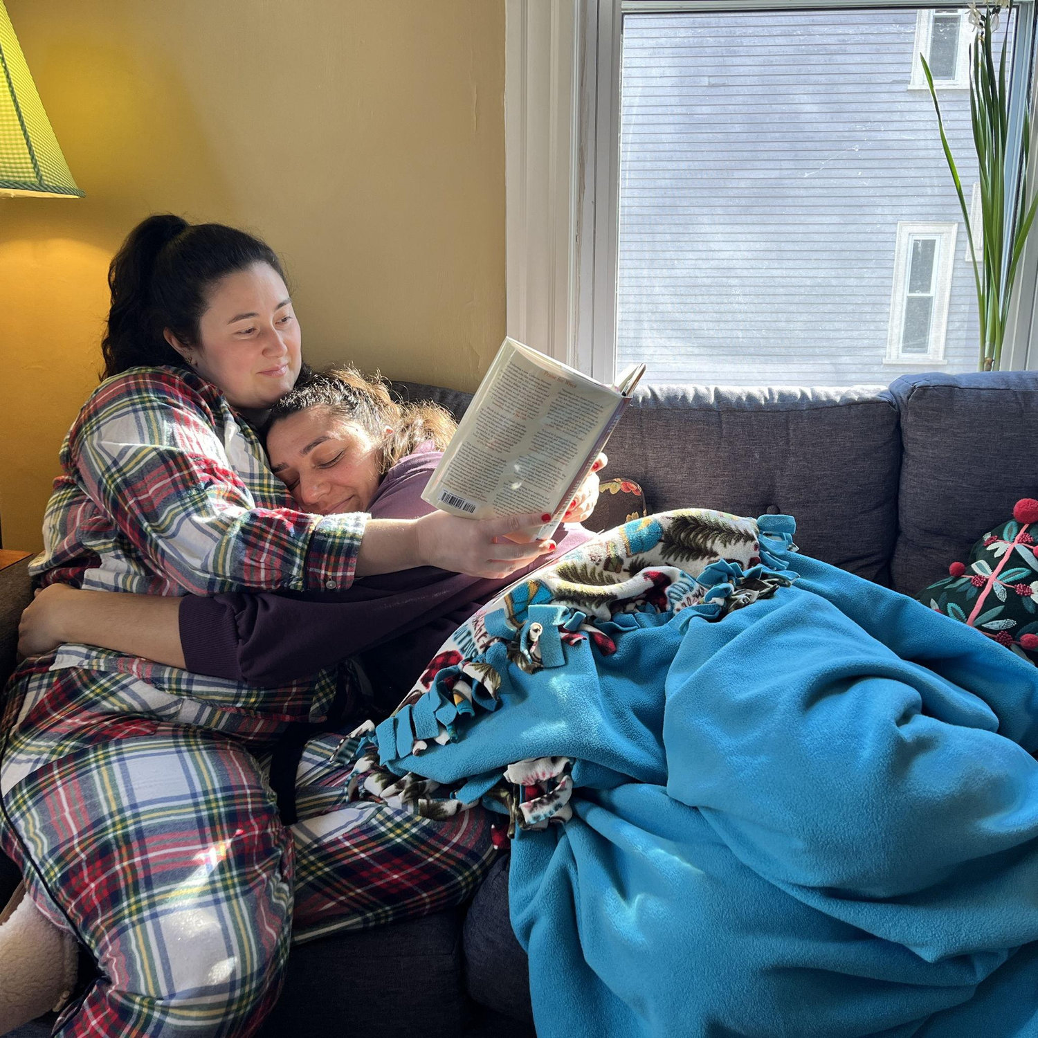Christmas morning snuggles