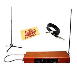 Moog Etherwave Standard Theremin - Ash Cabinet Bundle with Adjustable Stand, Instrument Cable, and Austin Bazaar Polishing Cloth