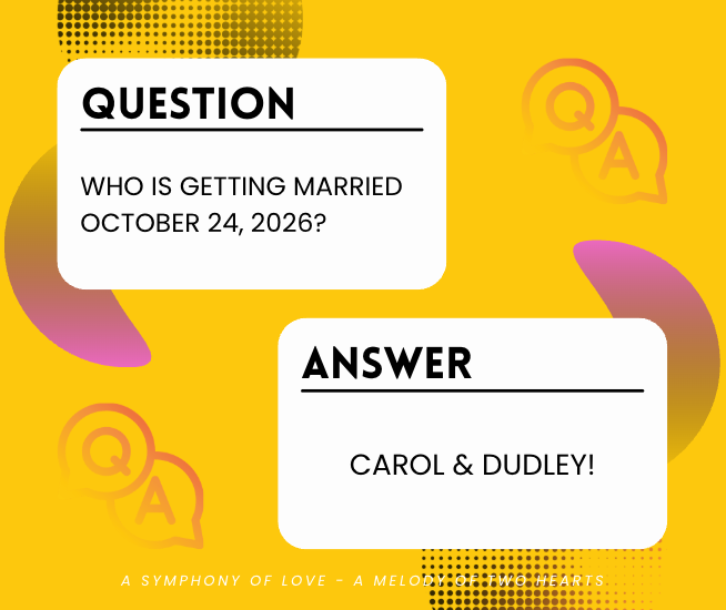 The Wedding Website of Carol Osborne and Dudley Oates