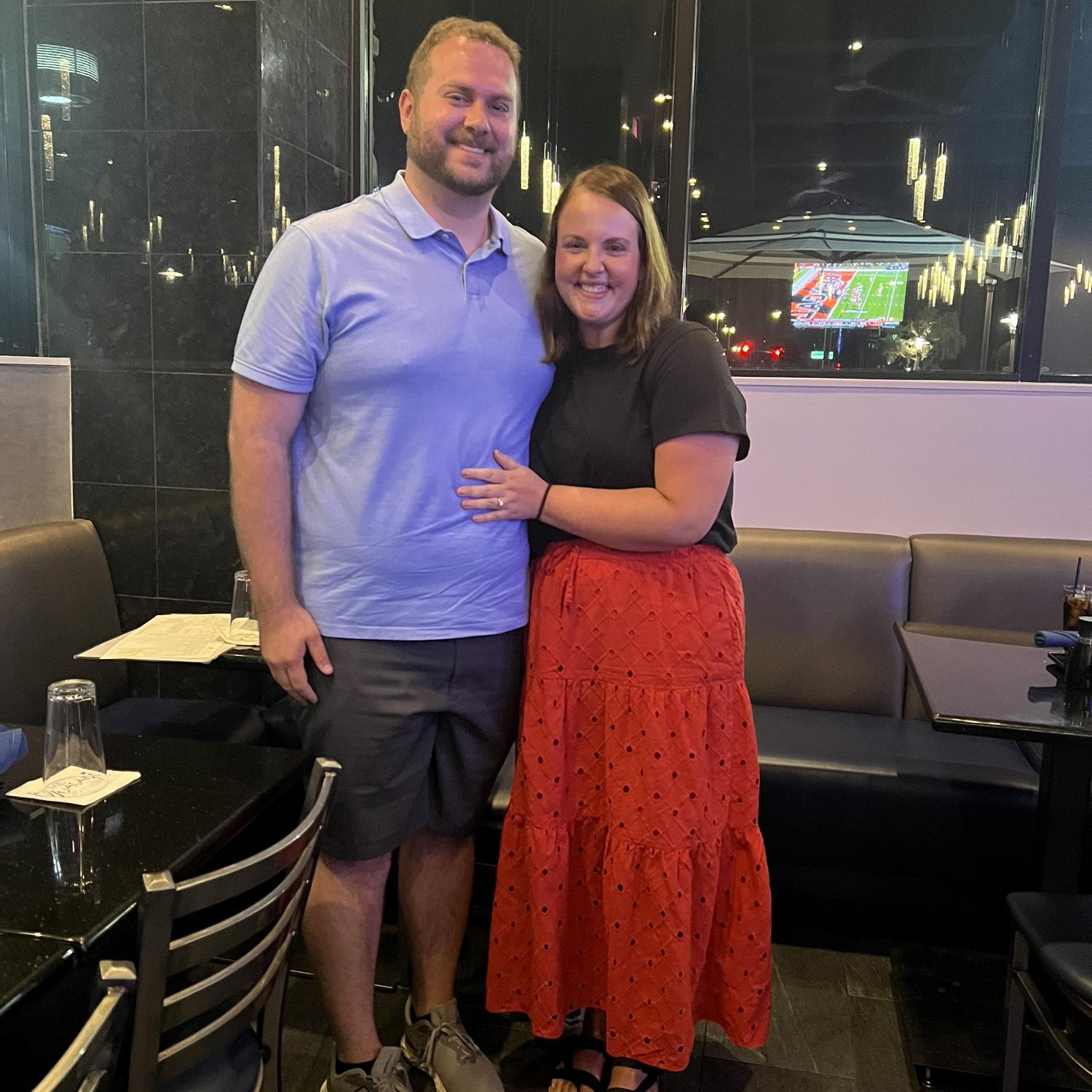 The night we got engaged! We were in Arizona.
