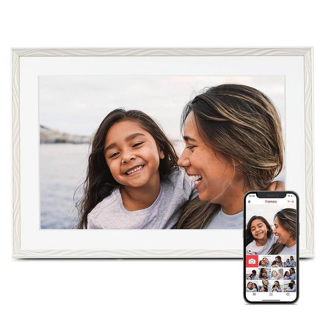 Digital Picture Frame, Frameo 10.1 Inch Digital Photo Frame WiFi, 32GB Memory, Electric Frame Slideshow, 1280 * 800 HD Touch Screen, Wall Mountable, Auto-Rotate, Share Instantly, Gifts for Mom, Women