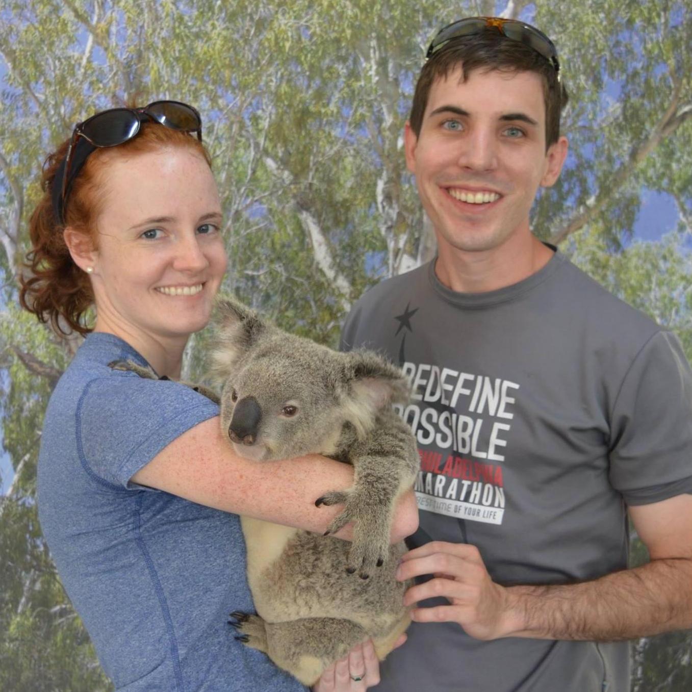 Holding a Koala in Australia during our Sabbatical (September 2018)