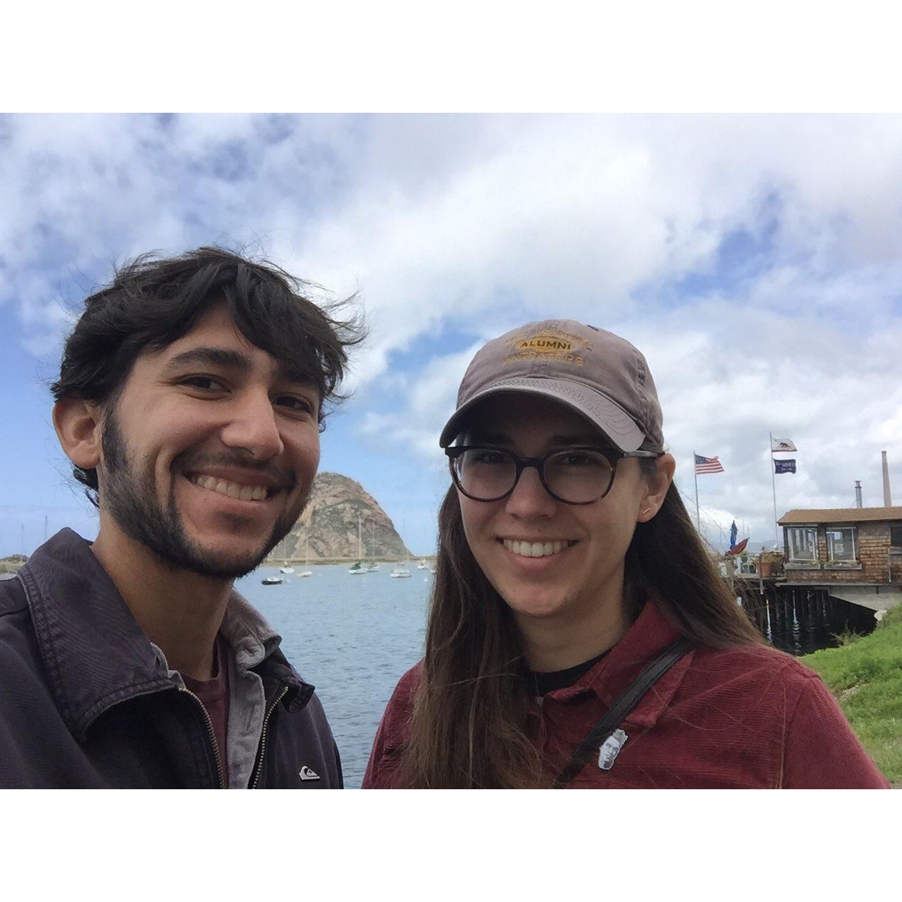 Visiting Morro Rock in San Luis Obispo