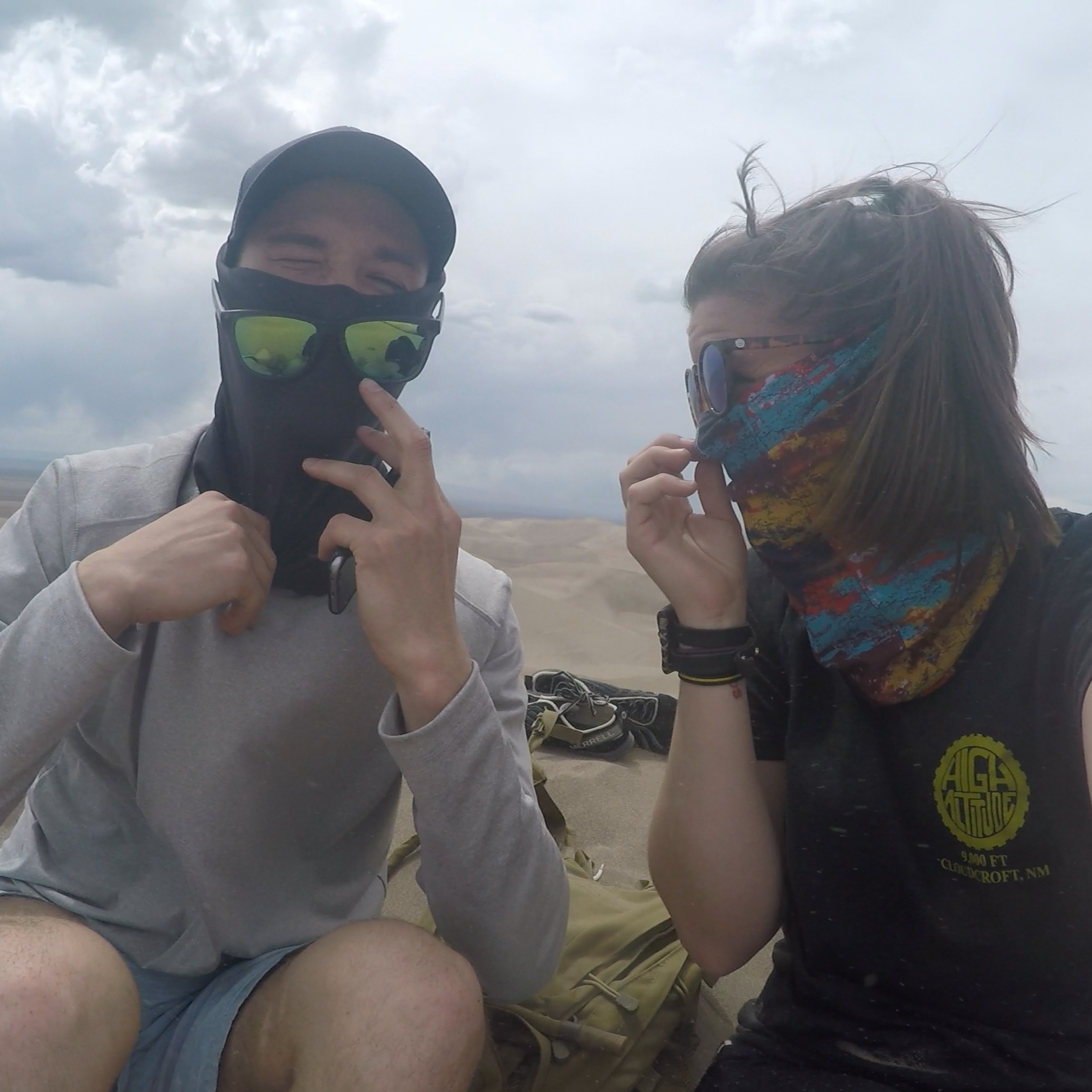 At the top of the Dunes on our first date.