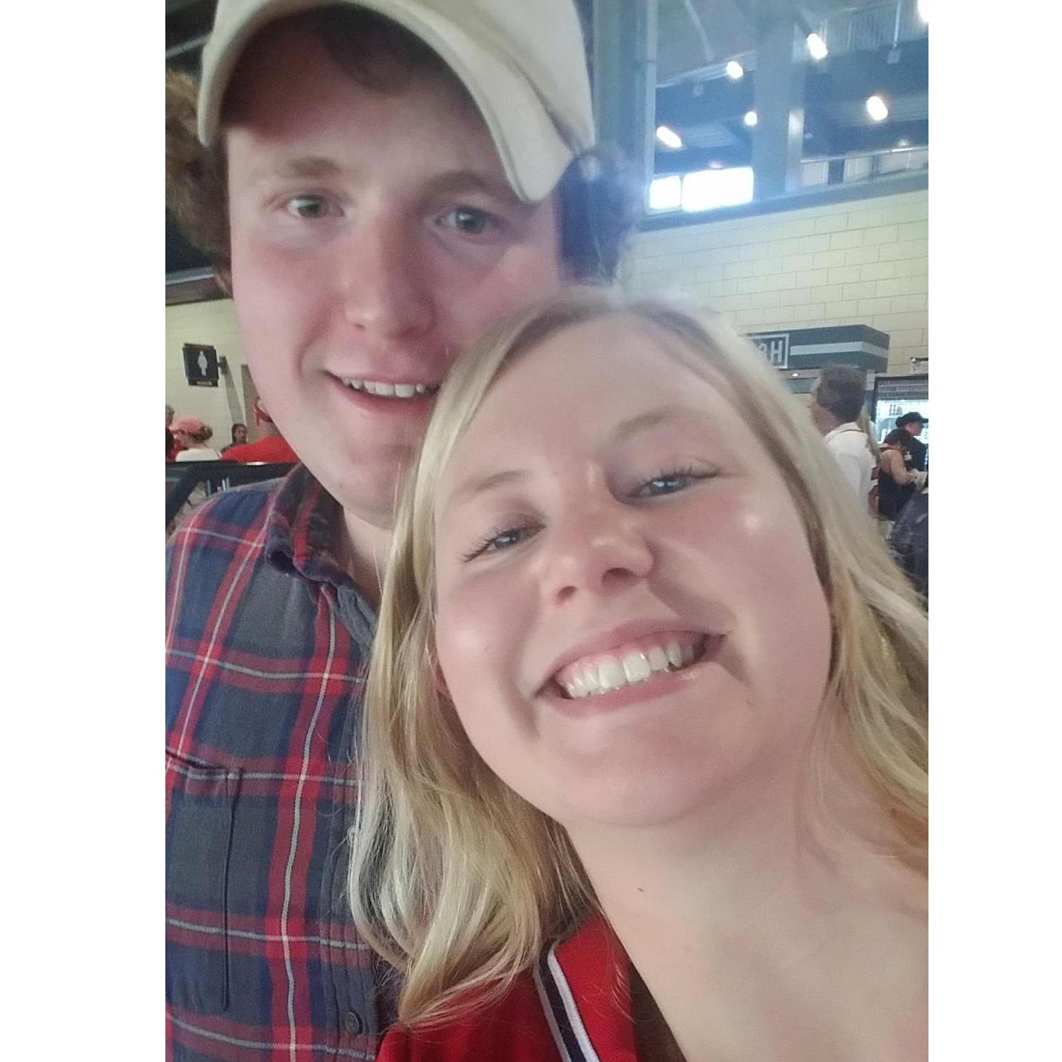 Our first Braves' game together