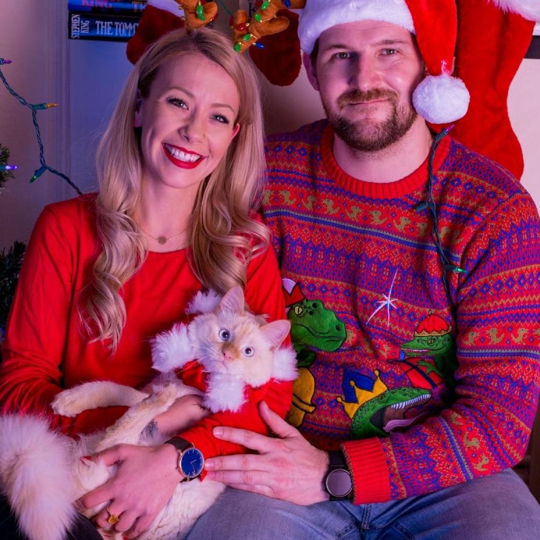 Our first Christmas with Winston.